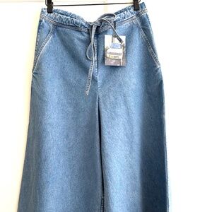 Cristaseya wide denim pants
